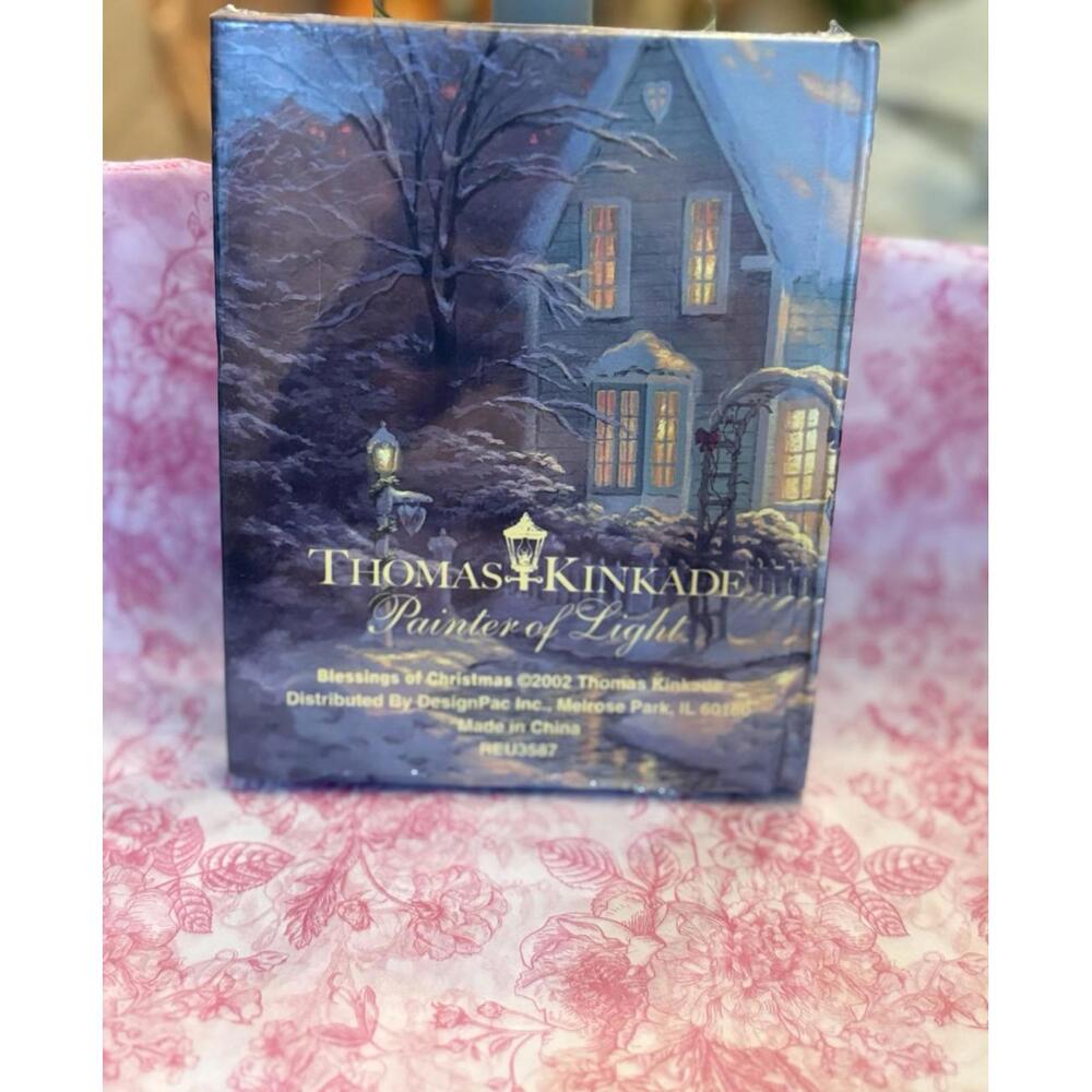 Thomas Kinkade "Blessings of Christmas" Keepsake Book Box – NEW - Picture 2 of 2